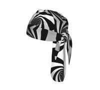 Abstract Circle Swirl Printed Breathable Cycling Cap, Moisture Wicking Headwrap Do Rag, for Tactical Paintball Use