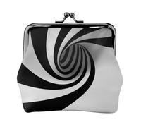 Abstract Circle Swirl Printing Minimalist Lightweight Wallet for School and Work Commutes,Concerts Travel Kit Wallet