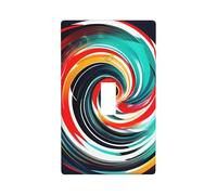 Abstract Circular Vortex Print Switch Plate Covers,1 Gang Wall Plate Single Toggle Light Switch Cover Plate