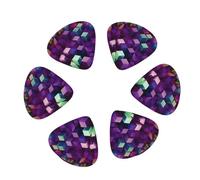 Abstract Color Cubes Purple Guitar Pick 12 picks Fashion Personalized Bass Pick Durable Electric Guitar Plectrums Instrument Accessories for Ukulele Electric Guitar Bass