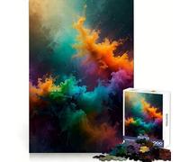 Abstract Color Explosion Jigsaw Puzzles for Adults1000 Pieces DownTime Game Calm Daily Fun Challenge Nice Art (38x26cm)