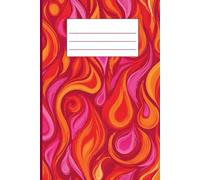 Abstract Color Fire Composition Notebook - College Ruled - 6" x 9" - 120 Pages