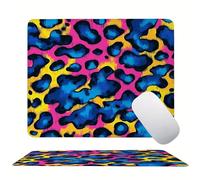 Abstract Color Mouse Mat 20 x 15 cm Ultra Thin, with Stitched Edges Office Mouse Pad, Non-Slip Rubber Base, Waterproof & Washable, Home Desk Accessories,Aesthetic with Design Mousepad 200x150mm s0z-23
