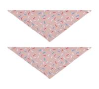Abstract Colorful Candyfloss Dog bandanas bulk Unique Shape Adjustable Fit Pet Scarf Cute Pet Holiday Accessories Decor for Dogs Cats L