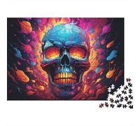Abstract Colorful Human Head 1000 Piece Jigsaw Puzzle Paper for Adults Vibrant Art Focus Game Home Decor Family Relaxation Gift 52x38cm/1000pcs