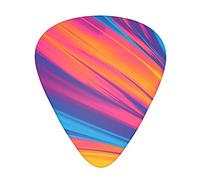 Abstract colors pattern Printed Guitar Picks Personalized Guitar Plectrums 12 Pcs For Acoustic Guitar Electric Guitar And Bass Bulk Guitar Pick One Size