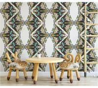 Abstract Colourful Line Flower Geometric Rhombus 3D Wallpaper Easy Install Feature Office Living Room Sofa Bedroom TV Background Wall Decoration-250cm×170cm