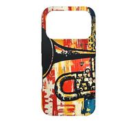 Abstract Cornet Trumpet Folk Art Case for iPhone 17 Pro