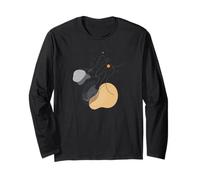 Abstract Cosmic Flow - Modern Space Art/Celestial Shapes Long Sleeve T-Shirt