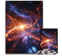 Abstract Cosmic Nebula Adult Jigsaw Puzzles 1000 Pieces Wooden Puzzles Challenging Brain Teaser for Teenagers Family Game Night Fun 1000 PCS(75x50cm)