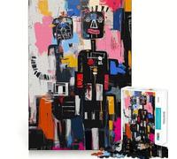 Abstract Couple Happy Sad Jigsaw Puzzles 1000 Pieces for Adults Think Sharper True Detail Home Play Christmas Surprise (50x75cm)