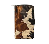 Abstract Cow Skin Wallet Multifunctional Leather Wallets for Men Compact Long Wallet Credit Card Holder Passport Bag