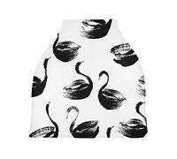 Abstract Crane Stretchy Baby Car Seat Cover,Canopy Nursing Covers,Soft Breathable Windproof Scarf Changepad for Winter Infant Breastfeeding Boys