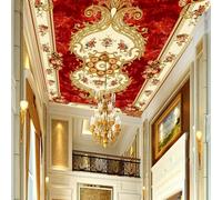 Abstract Creative Gold Geometric Floral 3D Wallpaper Textured Silk Easy Install Living Room Sofa Bedroom Dining Room Home Decoration Wall-350cm×256cm