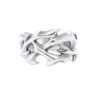 Abstract Cross Band Ring, Vintage Biker Rock Style | Bold cross design, abstract lines, smooth inner, daily wear, party, cosplay, biker, gothic vibe, statement look, unisex