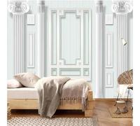 Abstract Cubic Simple Architecture Creative Modern 3D Wallpaper Premium Textured Silk Neutral Tones Material Ideal for Living Room Bedroom-250cm×170cm