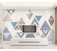 Abstract Cubic Simple Geometric Art Modern 3D Wallpaper Premium Textured Silk Neutral Tones Material Ideal for Living Room Bedroom-300cm×210cm