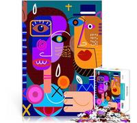 abstract cubism face1000 Piece Adult Puzzles Family Game Stress Reliever Difficult Challenge deal as gifts for the whole family 38x26cm