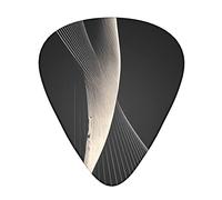 Abstract Curves Guitar Plectrums Classical Triangle Bass Acoustic And Electric Guitar Plectrums For Guitarists 12 Pieces
