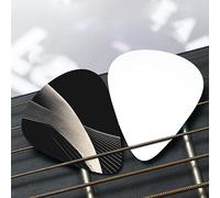 Abstract curves Patterned guitar pick set - (thin/medium/thick), widely compatible with all kinds of stringed instruments,