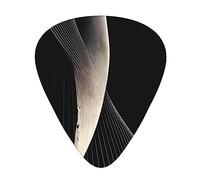 Abstract Curvesguitar Plectrum 12 Piece Set, 3 Thicknesses With Case For Bass Guitar, &Electric Guitar And More.