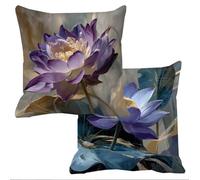 Abstract Cushion Covers 18x18in Garden Cushions Waterproof Sofa Cushions for Outdoor Furniture Flower Outdoor Cushion Covers Set of 2 Velvet Throw Pillow Cover Scatter Bed Decorative Pillows f-13679