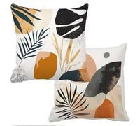 Abstract Cushion Covers 18x18in Garden Cushions Waterproof Sofa Cushions for Outdoor Furniture Plant Outdoor Cushion Covers Set of 2 Velvet Throw Pillow Cover Scatter Bed Decorative Pillows f-12676