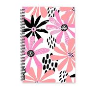 Abstract Cute Flowers 2026 Notebook A5 To Do List Day Diary 2026 Pretty Notebooks for Women Notebook Diary for Christian Week To View Monthly Year Planner with Dotted Line Note Page Slim