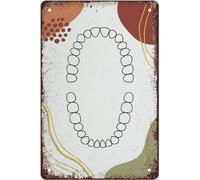 Abstract Dental Art Able Dental Office Decor Instant Download Dental Wall Art Tooth Dr Metal Tin Sign Wall Lady Be Kind To Your Mindretro Plaque Entryway Decor Gallery Wall Signs 8x5.5 Inch