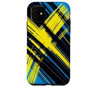 Abstract Diagonal Lines Bold Modern Graphic Design Case for iPhone 11