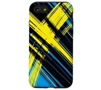 Abstract Diagonal Lines Bold Modern Graphic Design Case for iPhone SE (2020) / 7/8