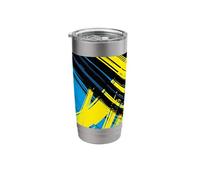 Abstract Diagonal Lines Bold Modern Graphic Design Stainless Steel Insulated Tumbler