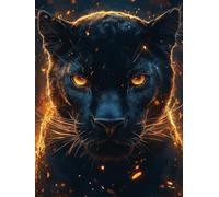 Abstract Diamond Art, 5D Diamond Painting Bear, DIY Full Drill Gem Art Kits Adults Beginner Mosaic Making Kits, Cross Stitch Crystal Paintings Craft for Room Decor, Gifts for Women 40x55cm - 1F26L