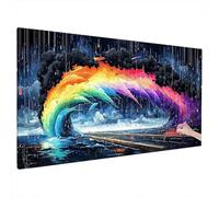 Abstract Diamond Art Kits Adults, 5D Diamond Painting Dream 2025 Design New, Square Full Drill Crystal Art Kit, DIY Cross Stitch Painting Set for Gifts and Christmas Home Room Decor 180x80cm Z-93