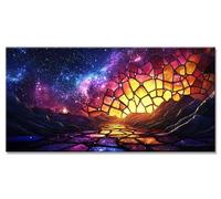 Abstract Diamond Art Kits Adults, 5D Starry Sky Diamond Painting Kit with Accessories, DIY Full Drill Crystal Art Cross Stitch Embroidery Pictures, Gem Arts and Crafts for Kids Decor 55x110cm y-1437