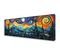 Abstract Diamond Art Kits Adults Large Diamond Painting Kits for Adults Beginners, 5D Starry Sky Crystal Art, DIY Full Drill Crystal Embroidery Cross Stitch for Home Decor 20x60cm/7.8x23.6 inch W0-708