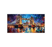 Abstract Diamond Art Kits Adults London Bridge Diamond Painting, Crystal Art Cross Stitch Embroidery Kit 28 x 56 in, Painting by Numbers with Colored Rhinestones, Room Decor Gifts for Women 2ZSH-3702