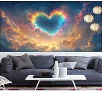 Abstract Diamond Art Painting Love Diamond Painting Kits for Adults,Square Full Drill Gem Arts and Crafts Pictures Embroidery Cross Stitch Canvas Paint by Numbers for Kids,Gifts Women 28x80in LT-601
