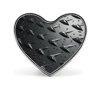 Abstract Diamond Plate Button Pin Heart Shape Alloy Lapel Pins Badges Novelty Funny Enamel Pins Personalized Pinback Button Badges Cute Heart Brooche for Jackets Bags