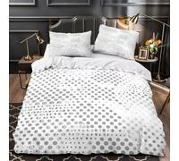 Abstract dots pattern 3D Pattern Duvet Cover 3pcs Microfiber Easy Care Decor Modern minimalist design Comforter Cover 2 Pillowcases Hidden Zipper Breathable For Kids & Teens Single (135x200cm)
