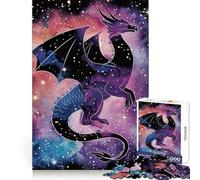 Abstract Dragon Legendary 1000 Piece Jigsaw Puzzles for Adults Teenagers Recall Boost Tight Cut Real Challenge Art Display (38x26cm)