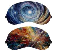 Abstract Dreamy Starry Sky Night 2-Pack Light-Blocking Soft Breathable Eye Masks Sleep Mask Eye Patch