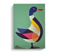 Abstract Duck Vol.6 Canvas Print for Living Room Bedroom Home Office Décor, Wall Art Picture Ready to Hang, 30x20 Inch (76x50 cm)