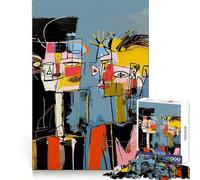 Abstract Duo Cubism Style Jigsaw Puzzles for Adults1000 Piece Tension Relief Precise Connection Playful Challenge (50x75cm)