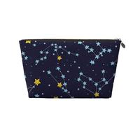 Abstract Elements Leather Portable Cosmetic Bag Organiser Suitable Business Trip for Woman Man