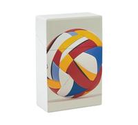 Abstract Elements of Physical Activity Cigarette Case for 85mm King Size 20 Capacity Box Crushproof Plastic Cigarette Holder Case for Men Women Portable