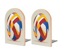 Abstract Elements of Physical Activity Print Sturdy Bookends Decorative Bookends Adjustable, Modern Design for Home and Office