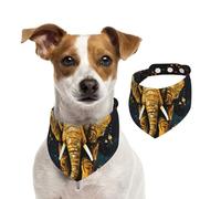 Abstract Elephant Dog Bandanas,Summer Bandanas for Dogs Washable Adjustable Dog Triangle Scarf Bibs Cute Pet Bibs for Medium Large Dogs Puppy and Cats Medium
