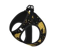 Abstract Elephant Pattern Print Adjustable Harness Leash Set For Cats And Dogs, Soft Breathable Kitten Puppy Mesh Vest With Reflective Design, Escape-Proof Lead For Small Pets Walking Training
