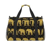 Abstract Elephant Pattern Print Duffel Bag for Travel Weekender Overnight Carry On Bag Women Men Gym Luggage Bag Carry on
